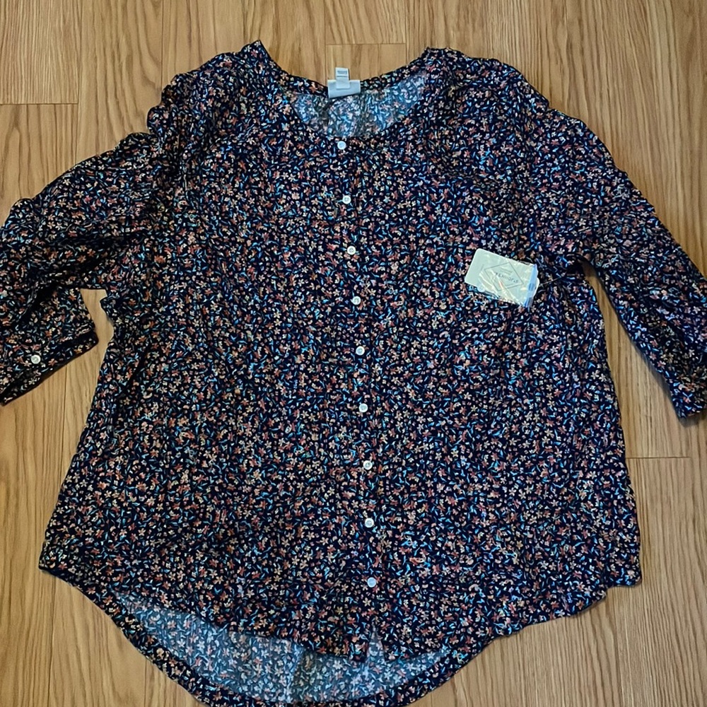 3/4 sleeve St Johns Bay blouse nwt